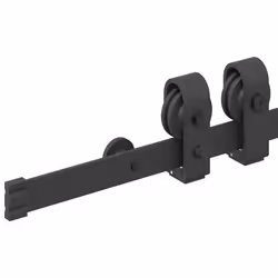 vidaXL Sliding Door Hardware Kit 200 cm Steel Black sliding door hardware - 183 cm - Additional view 9
