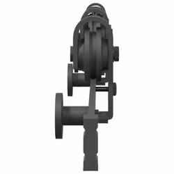 vidaXL Sliding Door Hardware Kit 200 cm Steel Black sliding door hardware - 200 cm - Additional view 5