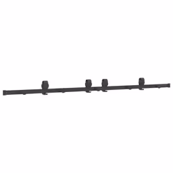 vidaXL Sliding Door Hardware Kit 200 cm Steel Black sliding door hardware - 200 cm - Additional view 6