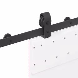vidaXL Sliding Door Hardware Kit 200 cm Steel Black sliding door hardware - 200 cm - Additional view 8