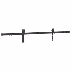 vidaXL Sliding Door Hardware Kit 183 cm Steel Black sliding door hardware - 183 cm - Additional view 6