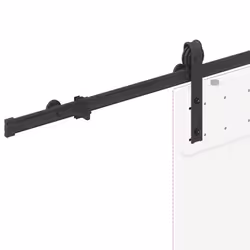 vidaXL Sliding Door Hardware Kit 183 cm Steel Black sliding door hardware - 183 cm - Additional view 8