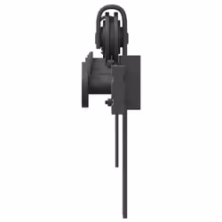 vidaXL Sliding Door Hardware Kit 183 cm Steel Black sliding door hardware - 200 cm - Additional view 5