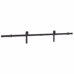 vidaXL Sliding Door Hardware Kit 183 cm Steel Black sliding door hardware - 200 cm - Additional view 6