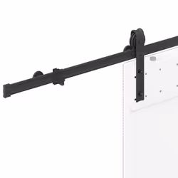 vidaXL Sliding Door Hardware Kit 183 cm Steel Black sliding door hardware - 200 cm - Additional view 8