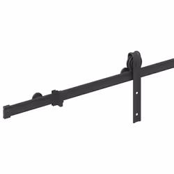 vidaXL Sliding Door Hardware Kit 183 cm Steel Black sliding door hardware - 200 cm - Additional view 9