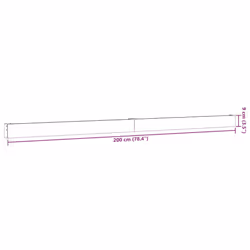 vidaXL Sliding Door Hardware Kit Sliding Barn Door Aluminium Alloy Sliver - 200 cm