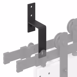 vidaXL Barn Door Bypass Brackets 5 pcs for Flat Rails Carbon Steel - Additional view 7