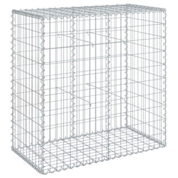 vidaXL Gabion Basket with Cover Gabion Raised Bed Gabion Cage Galvanised Iron - 100 x 50 x 100 cm