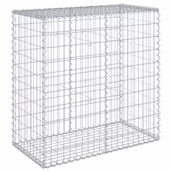 vidaXL Gabion Basket with Cover Gabion Raised Bed Gabion Cage Galvanised Iron - 100 x 50 x 100 cm - Additional view 4