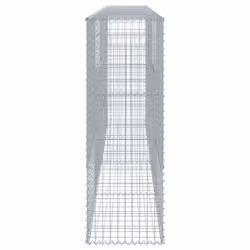 vidaXL Gabion Basket with Cover Gabion Raised Bed Gabion Cage Galvanised Iron - Additional view 3