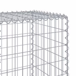 vidaXL Gabion Basket with Cover Gabion Raised Bed Gabion Cage Galvanised Iron - 1100 x 50 x 150 cm - Additional view 5