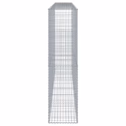 vidaXL Gabion Basket with Cover Gabion Raised Bed Gabion Cage Galvanised Iron - Additional view 3