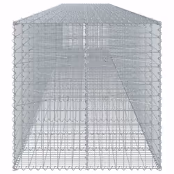 vidaXL Gabion Basket with Cover Gabion Raised Bed Gabion Cage Galvanised Iron - Additional view 3