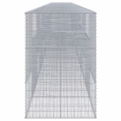 vidaXL Gabion Basket with Cover Gabion Raised Bed Gabion Cage Galvanised Iron - Additional view 3