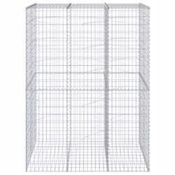 vidaXL Gabion Basket with Cover Gabion Raised Bed Gabion Cage Galvanised Iron - 150 x 100 x 200 cm - Additional view 2