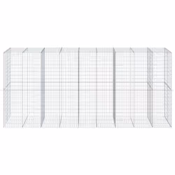 vidaXL Gabion Basket with Cover Gabion Raised Bed Gabion Cage Galvanised Iron - Additional view 2