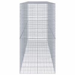 vidaXL Gabion Basket with Cover Gabion Raised Bed Gabion Cage Galvanised Iron - Additional view 3