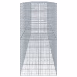 vidaXL Gabion Basket with Cover Gabion Raised Bed Gabion Cage Galvanised Iron - Additional view 3
