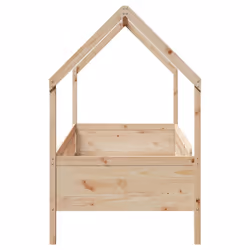 vidaXL Kids' House Bed Frame Toddler Bed Base Children's Bed Solid Wood Pine - brown, 90 x 200 cm - Additional view 4