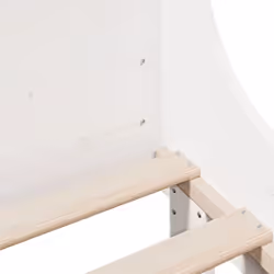 vidaXL Bed Frame with Headboard Wax Solid Wood Pine - white, 160 x 200 cm - Additional view 6