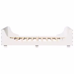vidaXL Bed Frame with Headboard Home Bed Base White 100x200 cm Solid Wood Pine - Additional view 4
