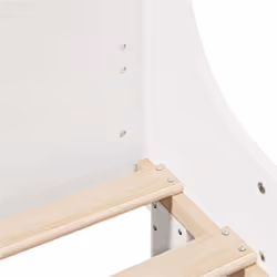 vidaXL Bed Frame with Headboard Home Bed Base White 100x200 cm Solid Wood Pine - Additional view 6