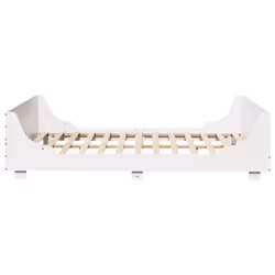 vidaXL Bed Frame with Headboard White 120x190 cm Small Double Solid Wood Pine - Additional view 4