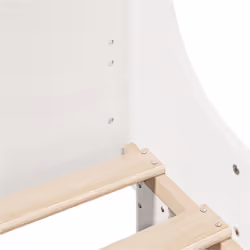 vidaXL Bed Frame with Headboard White 120x190 cm Small Double Solid Wood Pine - Additional view 6