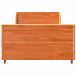 vidaXL Bed Frame with Headboard Wax Brown 90x190 cm Single Solid Wood Pine - Additional view 3