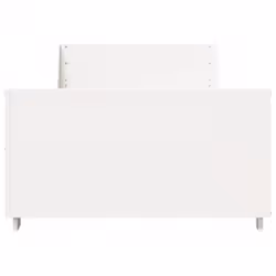 vidaXL Bed Frame with Headboard White 75x190 cm Small Single Solid Wood Pine