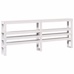 VidaXL 850876, White, Pinewood, 180 cm, 1860 mm, 82 cm, 190 mm
