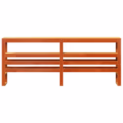 vidaXL Headboard with Shelves Bedroom Bed Header Bed Headboard Solid Wood Pine - wax brown, 186 x 19 x 82 cm - Additional view 2