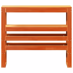 vidaXL Headboard with Shelves Bedroom Bed Header Bed Headboard Solid Wood Pine - wax brown, 106 x 19 x 82 cm