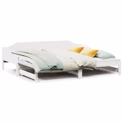 VidaXL 850903, Sofa bed, White, Pinewood, 2075 mm, 820 mm, 620 mm
