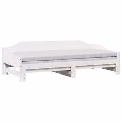 VidaXL 850909, Sofa bed, White, Pinewood, 2075 mm, 920 mm, 620 mm