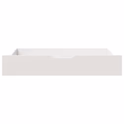 vidaXL Under-Bed Drawers with Wheels Under Bed Storage 2 pcs Solid Wood Pine - white, 95 x 55 x 16 cm