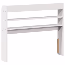 vidaXL Headboard with Shelves Bed Header Bed Headboard Solid Wood Pine - white, 100 x 16 x 82 cm - Additional view 4