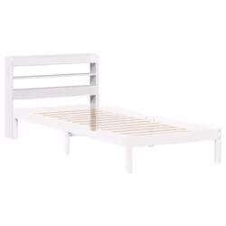 vidaXL Headboard with Shelves Bed Header Bed Headboard Solid Wood Pine - white, 100 x 16 x 82 cm - Additional view 5