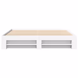 vidaXL Bed Frame Bed Base Mattress Foundation White 200x200 cm Engineered Wood - Additional view 4