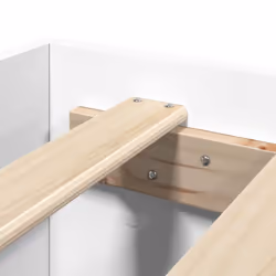 vidaXL Bed Frame Bed Base Mattress Foundation White 200x200 cm Engineered Wood - Additional view 8