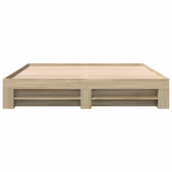 vidaXL Bed Frame Bed Base Home Bedstead Sonoma Oak 200x200 cm Engineered Wood - Additional view 4