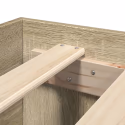 vidaXL Bed Frame Bed Base Home Bedstead Sonoma Oak 200x200 cm Engineered Wood - Additional view 8