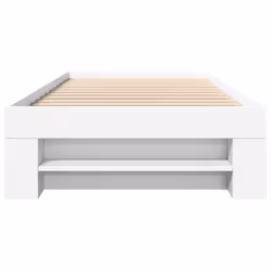 vidaXL Bed Frame Bed Base Mattress Foundation White 90x200 cm Engineered Wood - Additional view 4