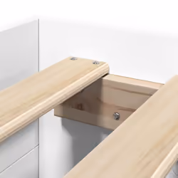 vidaXL Bed Frame Bed Base Bedstead White 90x190 cm Single Engineered Wood - Additional view 8