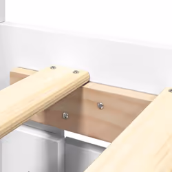 vidaXL Bed Frame with Headboard White 180x200 cm King Size Engineered Wood - Additional view 8