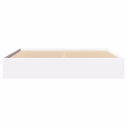 vidaXL Bed Frame Bed Base Mattress Foundation White 200x200 cm Engineered Wood - Additional view 4