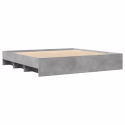 vidaXL Bed Frame Bed Base Bedstead Concrete Grey 200x200 cm Engineered Wood