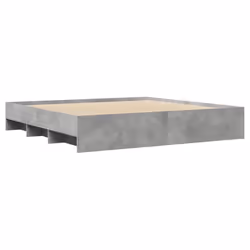 vidaXL Bed Frame Bed Base Bedstead Concrete Grey 200x200 cm Engineered Wood - Additional view 6