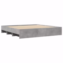 vidaXL Bed Frame Bed Base Concrete Grey 180x200 cm King Size Engineered Wood